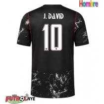 Camiseta Canadá Jonathan David #10 Visitante Equipación Mundial 2026 manga corta